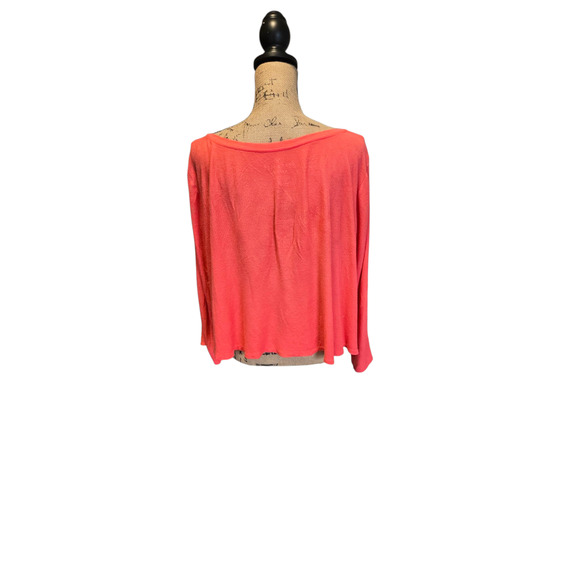 American Eagle soft & sexy waffle top in pink, size small - Picture 2 of 5